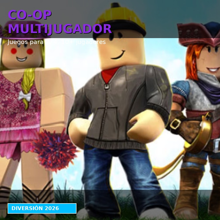 Personajes de Roblox juntos en modo cooperativo multijugador